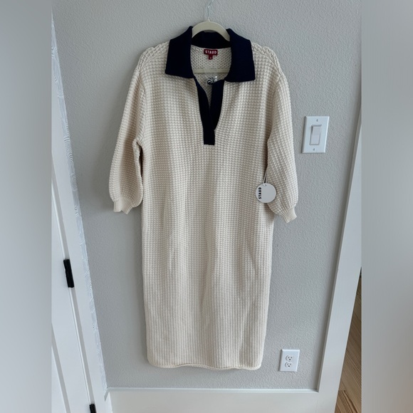 NWT STAUD Altea Collared Chunky Knit Dress - Picture 5 of 10